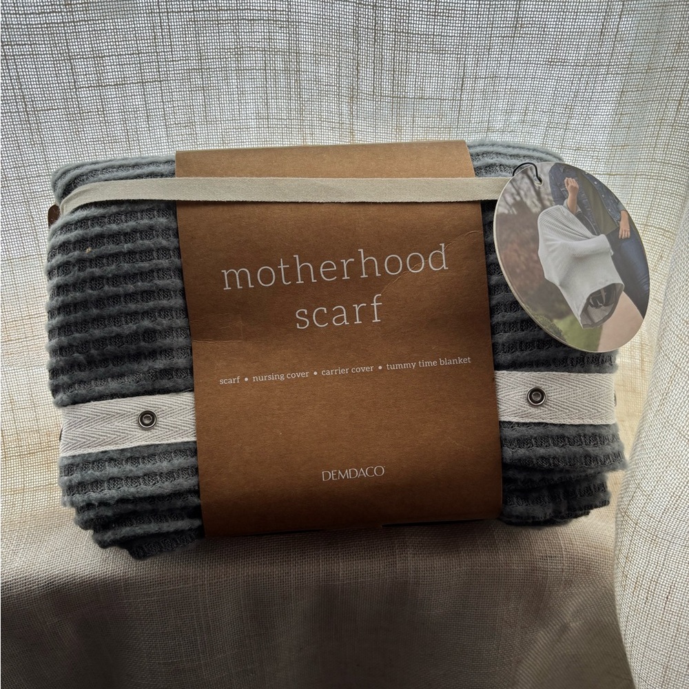 Demdaco Charcoal Motherhood Scarf